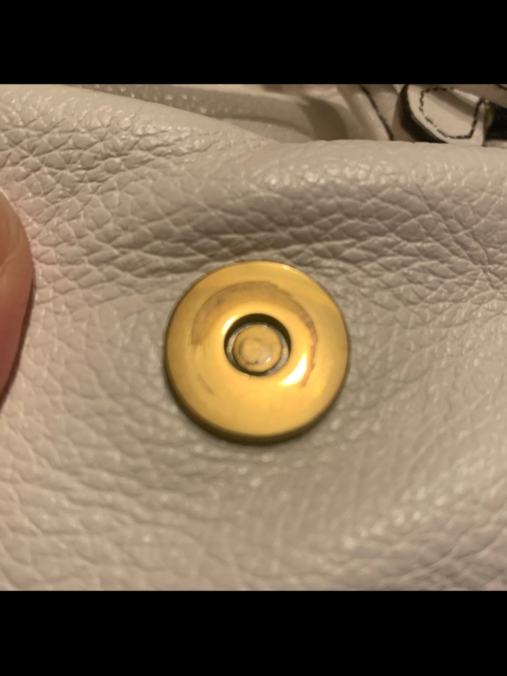 orYANY White Leather Backpack with Front Zip Pocket and Buckle Detail - Picture 9 of 9